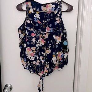 Petite Tie Front Top